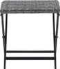 vidaXL Klapphocker Poly Rattan Grau Produktbild-Vorschau 1