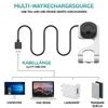 Diagram showing a multi-way charging source connected to various devices. Produktbild-Vorschau
