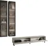 Wohnwand kaschmir Serie 3 mit TV Lowboard 200cm und 2 Produktbild-Vorschau 5