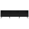 vidaXL Szafka pod TV czarna 150x30x44,5 cm materiał Podgląd zdjęcia produktu 5