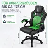 Juskys Racing kancelárska stolička Montreal (zelená) - Náhľad obrázku produktu 12