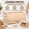 BAS Brotkasten aus Buchenholz Natur Groß  40 x 29 x 18 cm – Produktbild-Vorschau 5