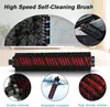 A collage of images showing a vacuum cleaner brush roll and its features. Voir les images du produit