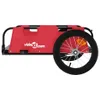 vidaXL Remorque pour vélo Rouge Tissu Oxford et fer Voir les images du produit 6