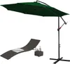 Jayseuw Parasol pivotant à 360° Vert Parasol avec manivelle Voir les images du produit 9