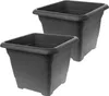 Großer frostsicherer Pflanzkübel outdoor anthrazit, Produktbild-Vorschau 1