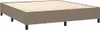 vidaXL Boxspringbett mit Matratze Taupe 180x200 cm Stoff Produktbild-Vorschau 3