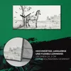 Wandbild Leinwand Bilder mit Uhr 60x30 Zeichnen von Tiere Produktbild-Vorschau 5