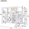 Flieks Etagenbett 90x200cm mit Rutsche, Kinderbett Hausbett Produktbild-Vorschau 7