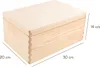 Dřevěný úložný box Creative Deco 30 x 20 x 14 cm (+/- 1 cm) Náhled obrázku produktu 3