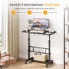Dripex Bureau réglable en hauteur 80x40cm, table Voir les images du produit 2