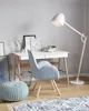 BELIANI Stojací lampa bílý kov 175 cm rameno a stínidlo Náhled obrázku produktu 2