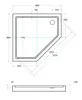 BADLAND Duschwanne BERGO 90x90x3,5x15 cm Weiß, Glatt mit Produktbild-Vorschau 4