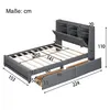 Stauraumbett mit LED-Beleuchtung, USB-Anschlüssen und Produktbild-Vorschau 6