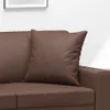 vidaXL Cuscino decorativo 2 pz. Marrone 40x40 cm in Pelle Anteprima dell’immagine prodotto 5