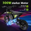 MEGAMOTION MT8 Elektro Motorrad für Kinder , 300W,25 km/h, Produktbild-Vorschau 3