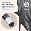 CASARIA® Gartenstühle 8er Set Stapelbar Wetterfest Produktbild-Vorschau 2
