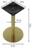 Base per tavolo in acciaio inox SH-3001-5/G, per ufficio, Anteprima dell’immagine prodotto 8