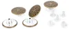 10 boutons jeans vintage, 20mm, avec bordure de fil, type Voir les images du produit 3
