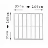 Fenstergitter ausziehbar 95 × 95 bis 165 × 165 cm Weiß – Produktbild-Vorschau 8