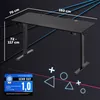 CASARIA® Höhenverstellbarer Gaming Schreibtisch elektrisch Produktbild-Vorschau 2
