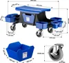 Wiltec Rollsitz bis 150 kg, Werkstatthocker mit Rollen, Produktbild-Vorschau 3
