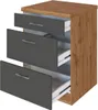 Küchenschrank Sorrella 50cm 3 Schubladen - anthrazit/eiche Produktbild-Vorschau 3