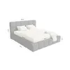 FEDVE Polsterbett Lund aus Bouclé-Stoff 180x200 cm, Schwarz Produktbild-Vorschau 9