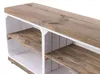 Sitzbank TV Bank Caro weiss mit Palisander Planke und Produktbild-Vorschau 3