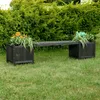 Banc de jardin avec 2 bacs à fleurs Banc de jardin 2en1 Bac Voir les images du produit 2