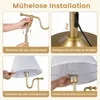 COSTWAY stojacia lampa, výška 158 cm, s látkovým tienidlom, Náhľad obrázku produktu 5