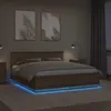 vidaXL Rama łóżka z wezgłowiem dąb sonoma 200 x 200 cm Podgląd zdjęcia produktu 4