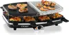 Cloer 6435 Raclettegrill mit geteilter Naturstein- & Produktbild-Vorschau 1