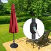 Sonnenschirm 3,5m rund bordeaux Garten Balkon knickbar mit Produktbild-Vorschau 10
