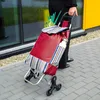 Nákupná taška, nákupný vozík, na kolieskach, skladacia, Náhľad obrázku produktu 4