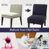 Stretch Armless Chair Cover, vodoodpudivý žakárový kryt Náhled obrázku produktu 2