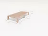 Gigapur G56 Massivholz-Bett 90x200 cm – Kiefer Natur Produktbild-Vorschau 6