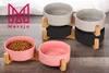MERSJO Keramik Doppelschale Holz, Fressnapf Hund und Katze, Produktbild-Vorschau 11