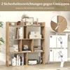 Regał COSTWAY z 7 kostkami i otwartym panelem tylnym, Podgląd zdjęcia produktu 6