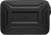 A black laptop bag with a textured surface and a central rectangular panel featuring the "TECH PROTECT" logo. Produktbild-Vorschau