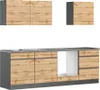 Held Möbel Küchenzeile ohne Geräte PISA 240 cm wildeiche Produktbild-Vorschau 1