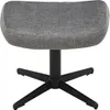 riess-ambiente Design Hocker VOGUE 45cm grau Samt drehbar Produktbild-Vorschau 2