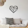 Wallity, Heart Metal Decor, Wanddeko, Schwarz, Metall, 47 x Produktbild-Vorschau 3