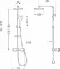 Mexen CQ62 set doccia esterno con soffione e miscelatore Anteprima dell’immagine prodotto 2