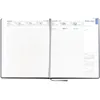 Buchkalender Manager-Timer 21x26cm 1 Woche/2 Seiten grau Produktbild-Vorschau 2
