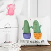 Mr. & Mrs. Panda Kissen 40x40 Kaktus Liebe - Weiß - Produktbild-Vorschau 3