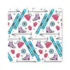 MuchoWow® Mauspad Mousepad Wintersport - Schnittmuster - Produktbild-Vorschau 1