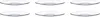 Caprice - Soucoupe en verre Transparent 14cm (lot de 6) Voir les images du produit 6
