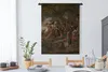 MuchoWow® Wandteppich Wandbehang Wer ein Schwein ist, muss Produktbild-Vorschau 3