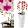 Künstliche Orchidee Kaskaden Blumenstrauß Creme und Rosa im Produktbild-Vorschau 2